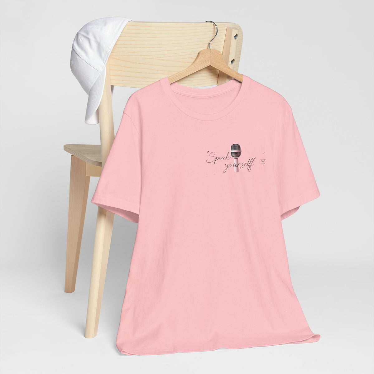 Microphone Graphic Tee — "Speak Your Truth" Short Sleeve T-Shirt