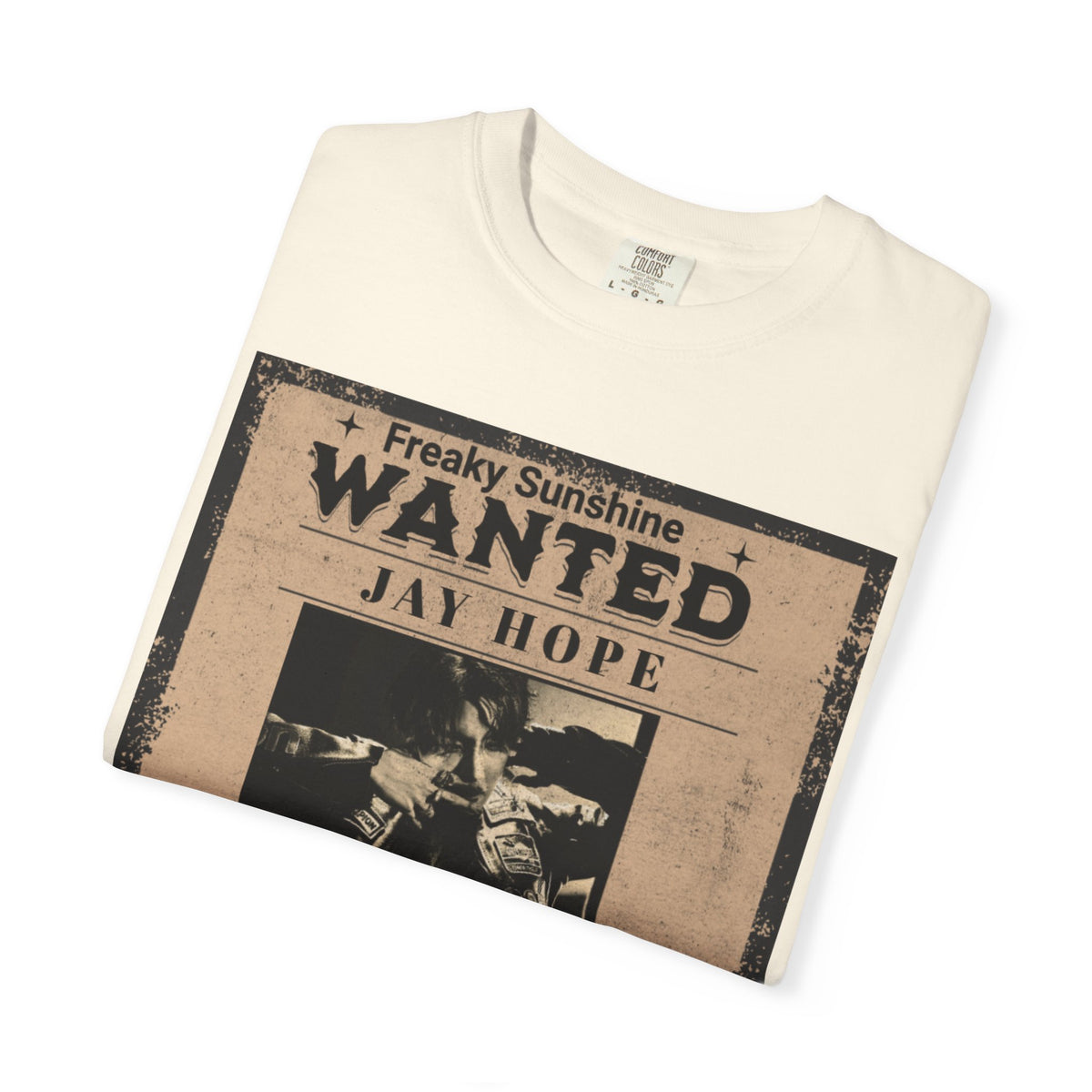 Wanted Poster Graphic T-Shirt — "Freaky Sunshine: Jay Hope" Vintage Style