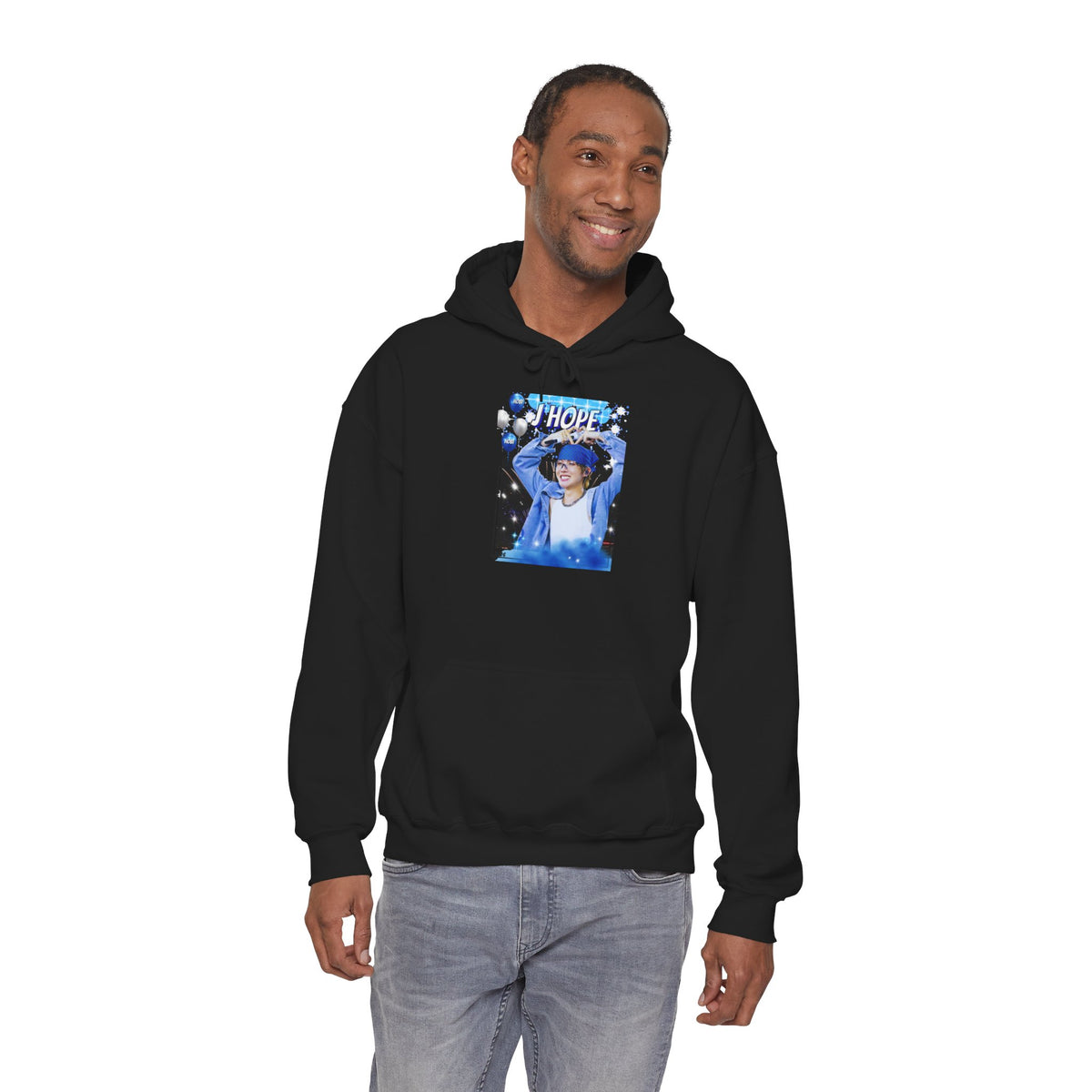 J-Hope 94 Blue Graphic Hoodie