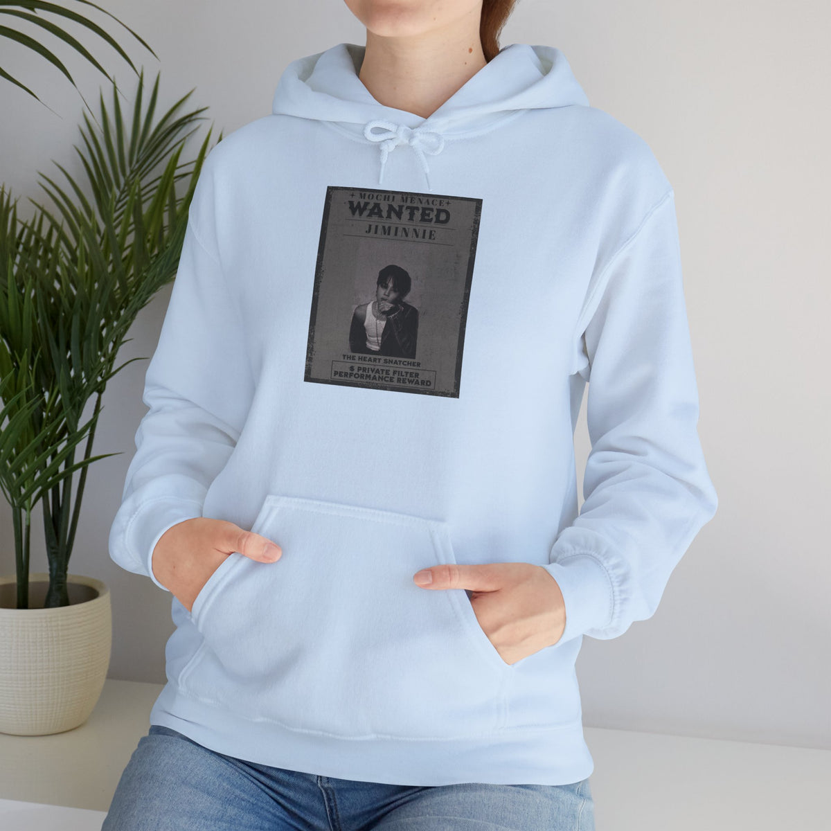 Jimmie Hoodie — "WANTED: Amnesie" Vintage Poster Graphic Hoodie