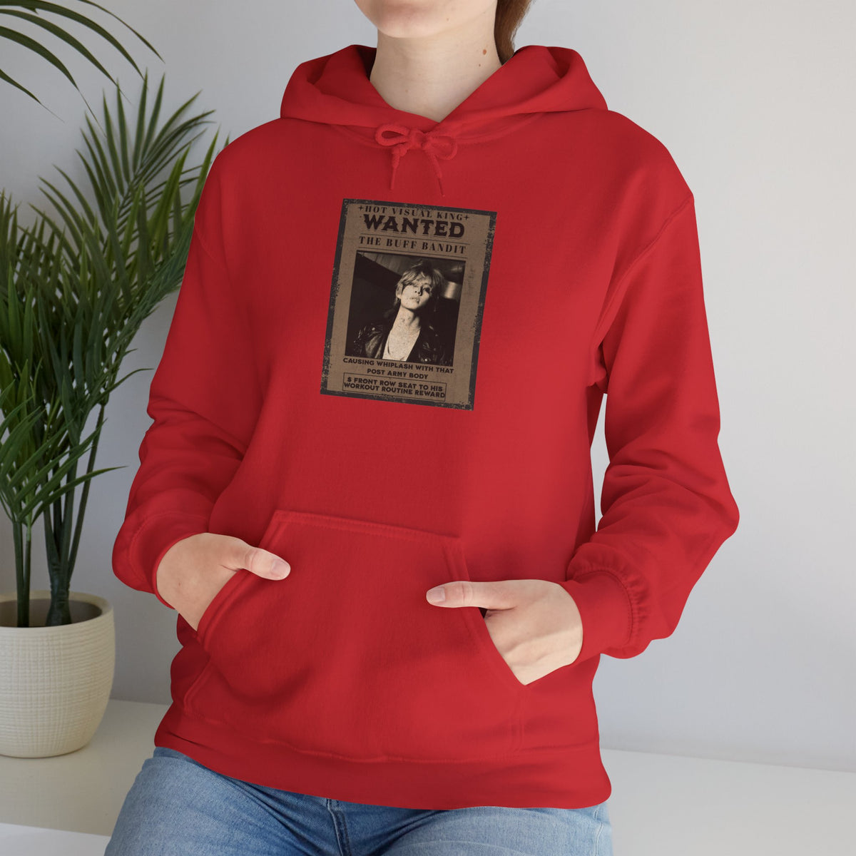Vintage 'WANTED' Poster Hoodie — Retro V Design