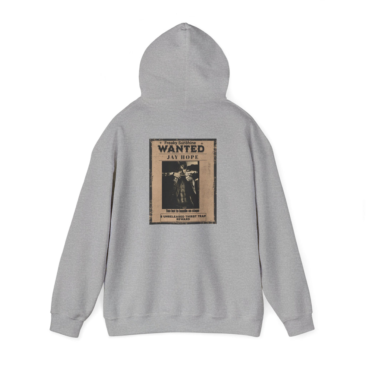 Wanted Poster Hoodie - Vintage 'WANTED: Jay Hope' Graphic Sweatshirt