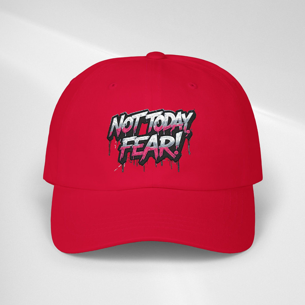 BTS Cap — "Not Today Fear" Embroidered Streetwear Hat