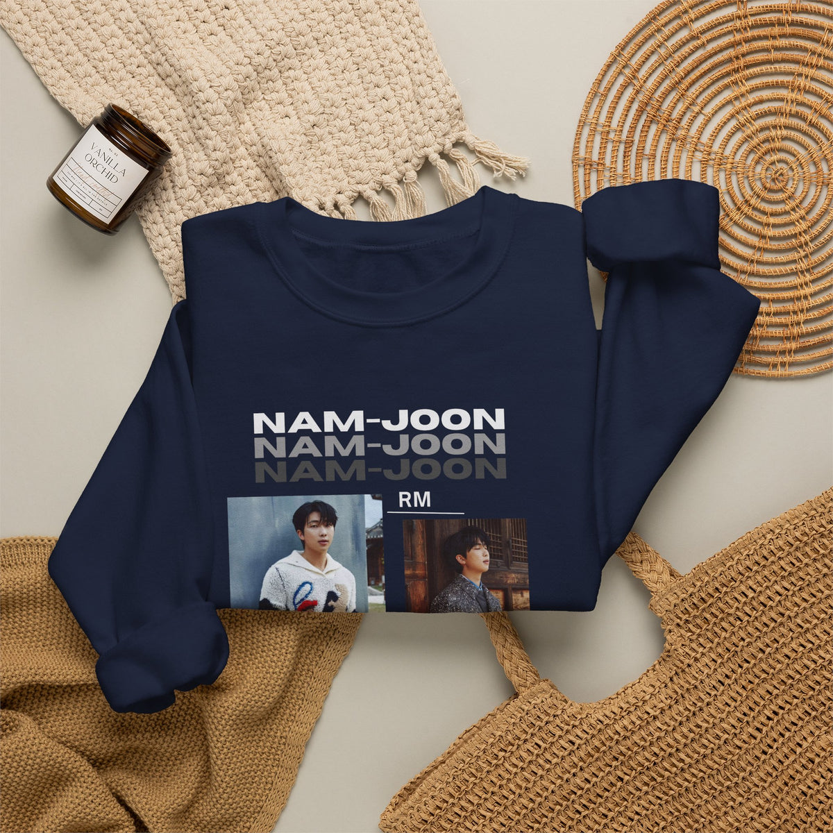 RM (Nam-joon) Photo Collage Crewneck Sweatshirt