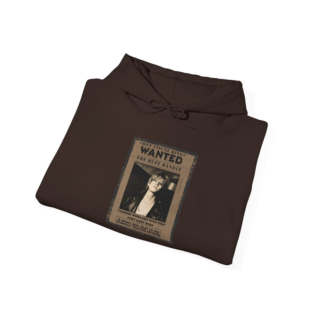 Vintage 'WANTED' Poster Hoodie — Retro V Design
