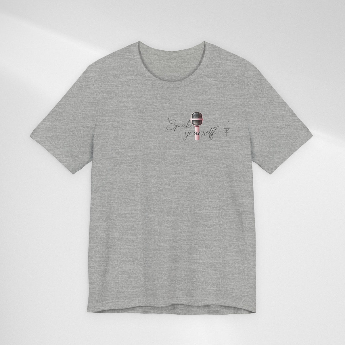 Microphone Graphic Tee — "Speak Your Truth" Short Sleeve T-Shirt