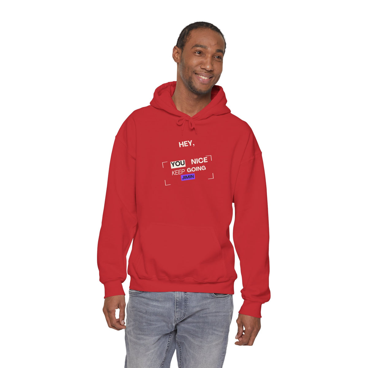 Hey, You Nice — Motivational Graphic Hoodie