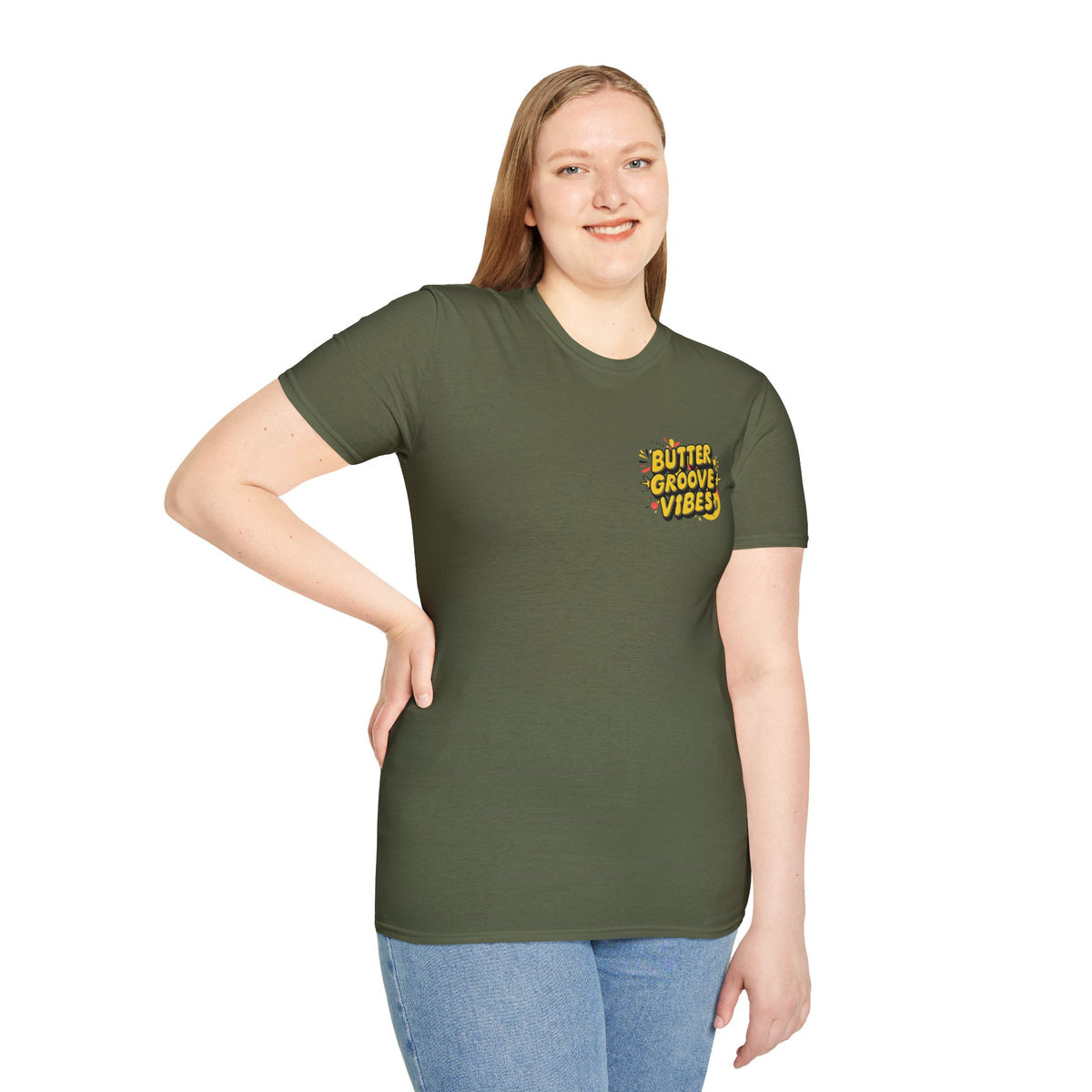 T-Shirt — "Butter Groove Vibes" Retro Graphic Tee