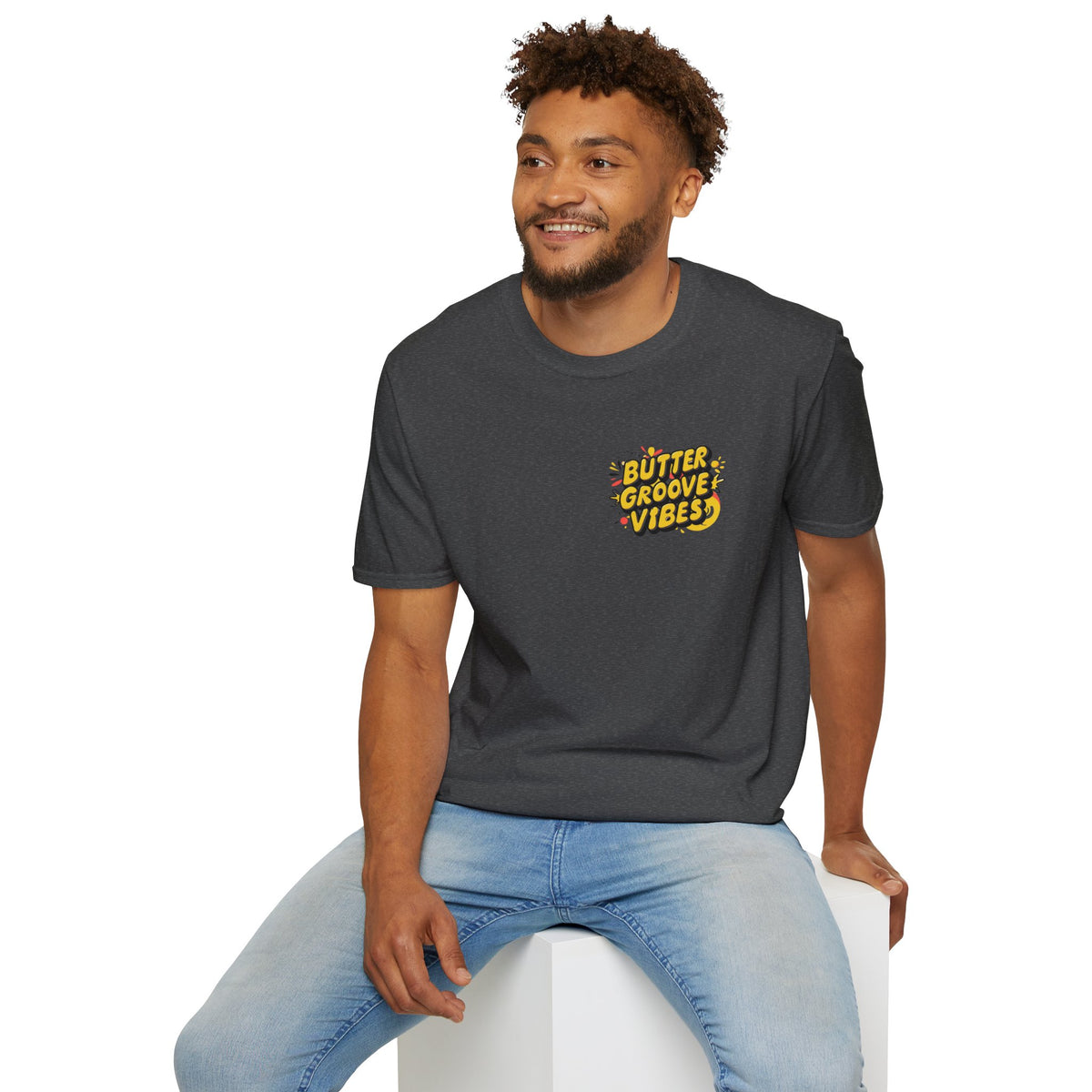 T-Shirt — "Butter Groove Vibes" Retro Graphic Tee
