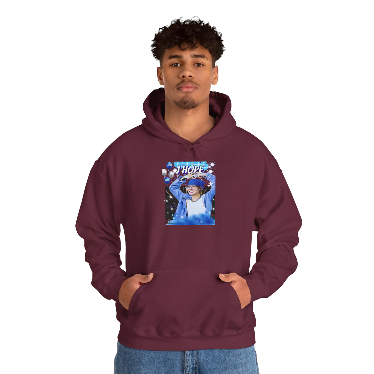 J-Hope 94 Blue Graphic Hoodie