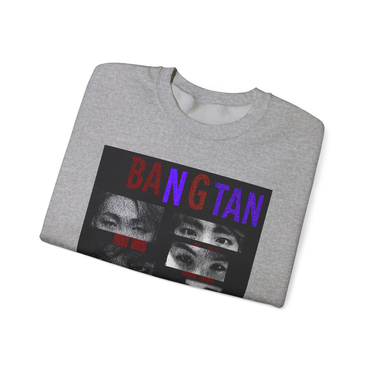 Bangtan Eyes Graphic Sweatshirt — K-Pop Fan Crewneck ("BANGTAN 07 FOREVER")