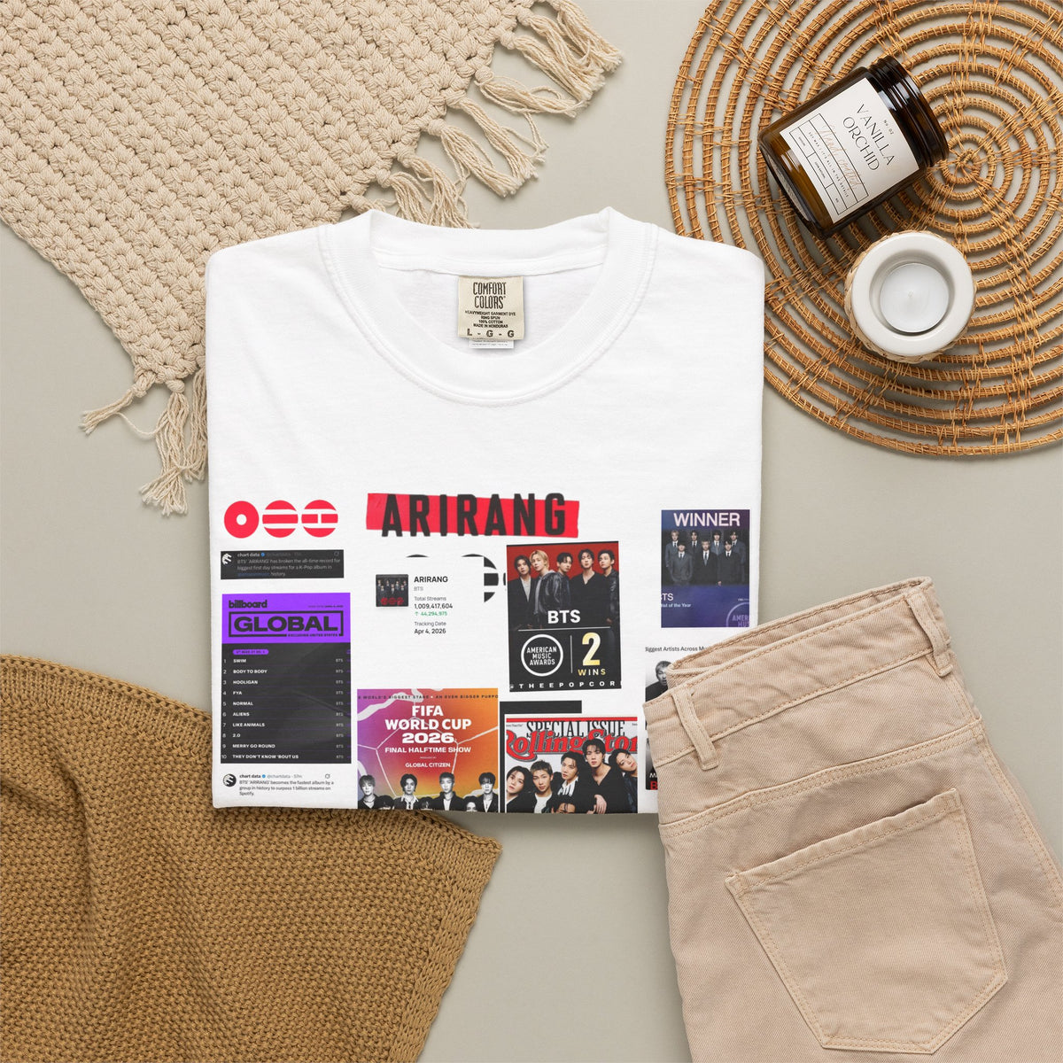 BTS Wins Collage T-Shirt — BTS Moments Graphic Tee