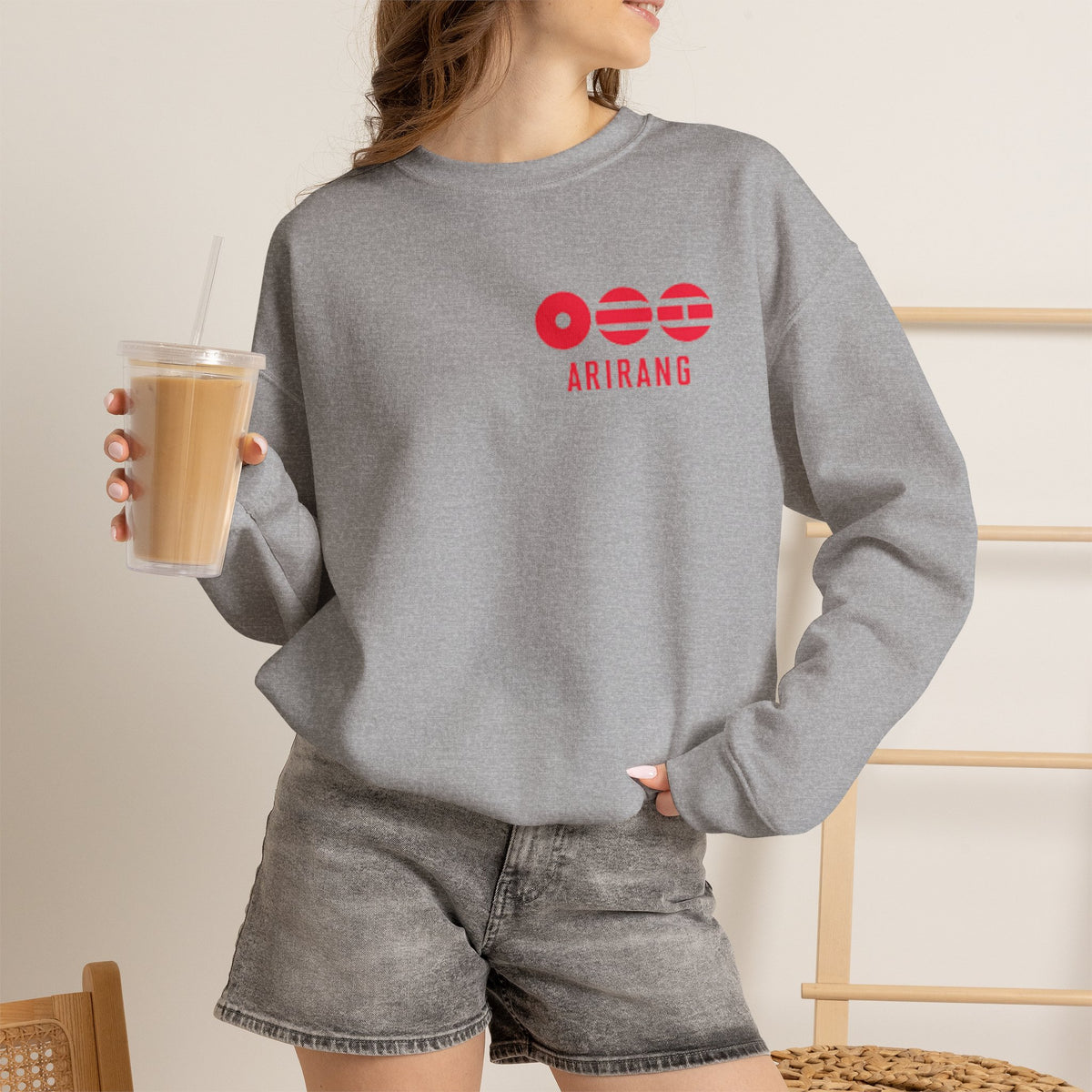 Arirang Minimalist Crewneck Sweatshirt — BTS Music