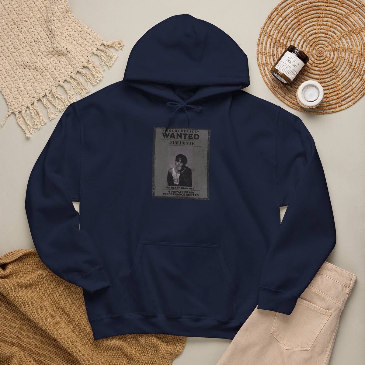 Jimmie Hoodie — "WANTED: Amnesie" Vintage Poster Graphic Hoodie