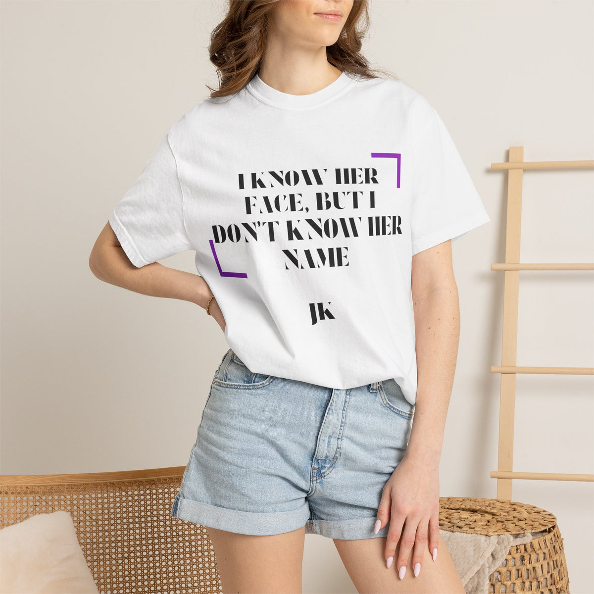 T-Shirt — “I Know Her Face, But I Don’t Know Her Name” Graphic Tee