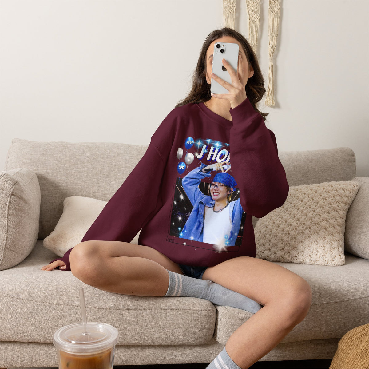 J-Hope 94 Photo Crewneck Sweatshirt — K-Pop BTS Fan Pullover