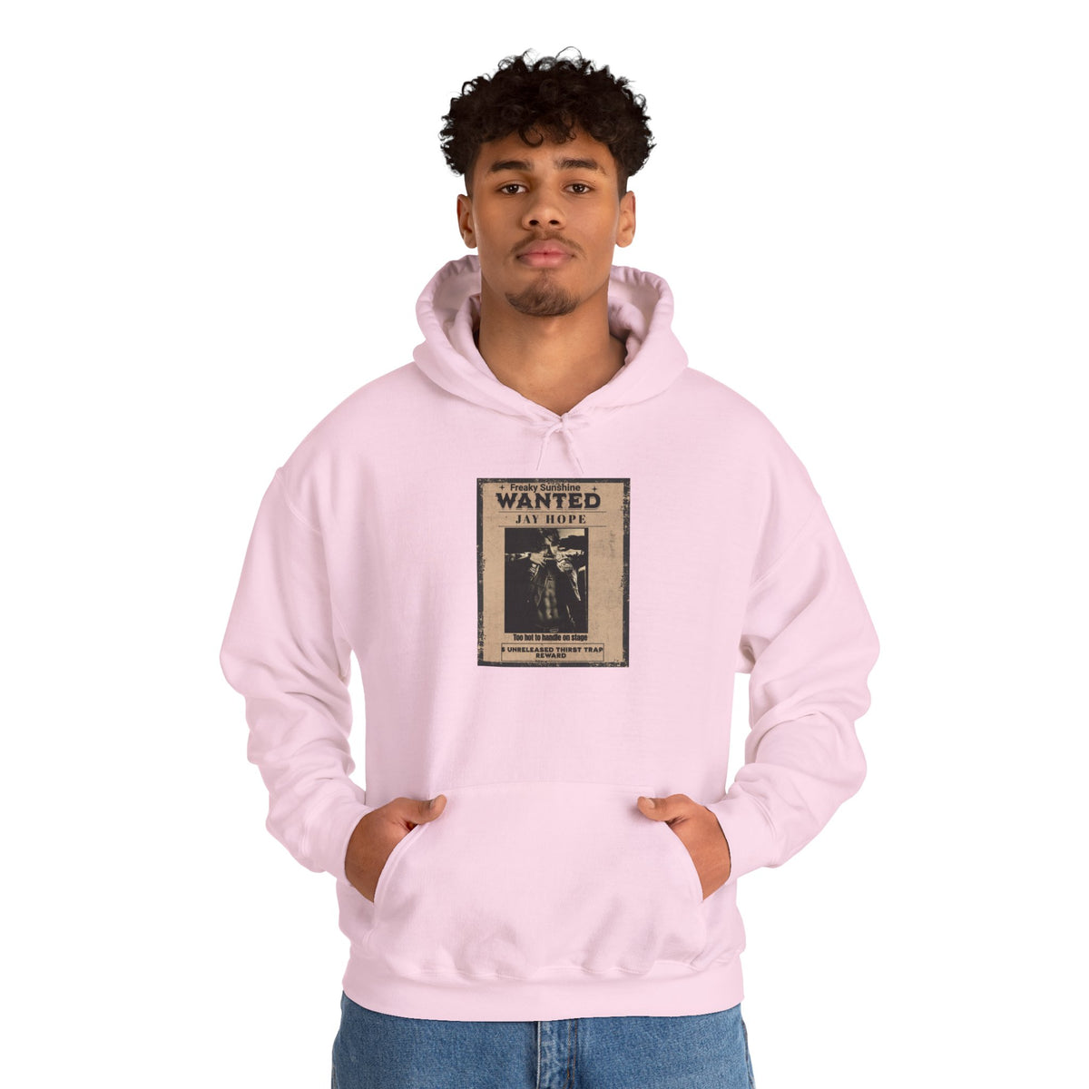 Wanted Poster Hoodie - Vintage 'WANTED: Jay Hope' Graphic Sweatshirt