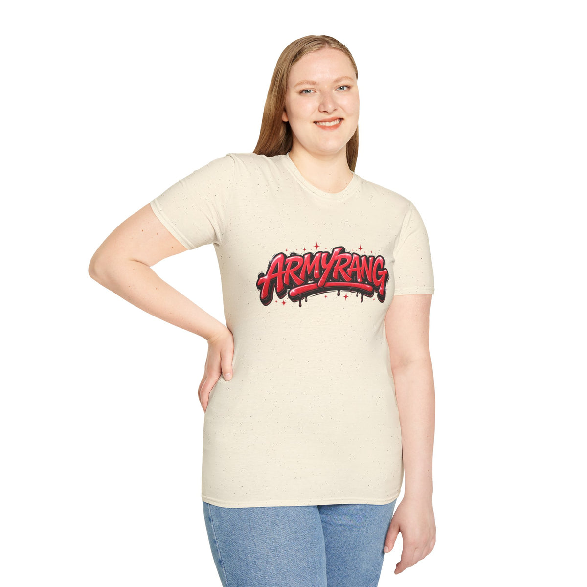 ArmyRang Graphic T-Shirt — Red Graffiti Streetwear Tee