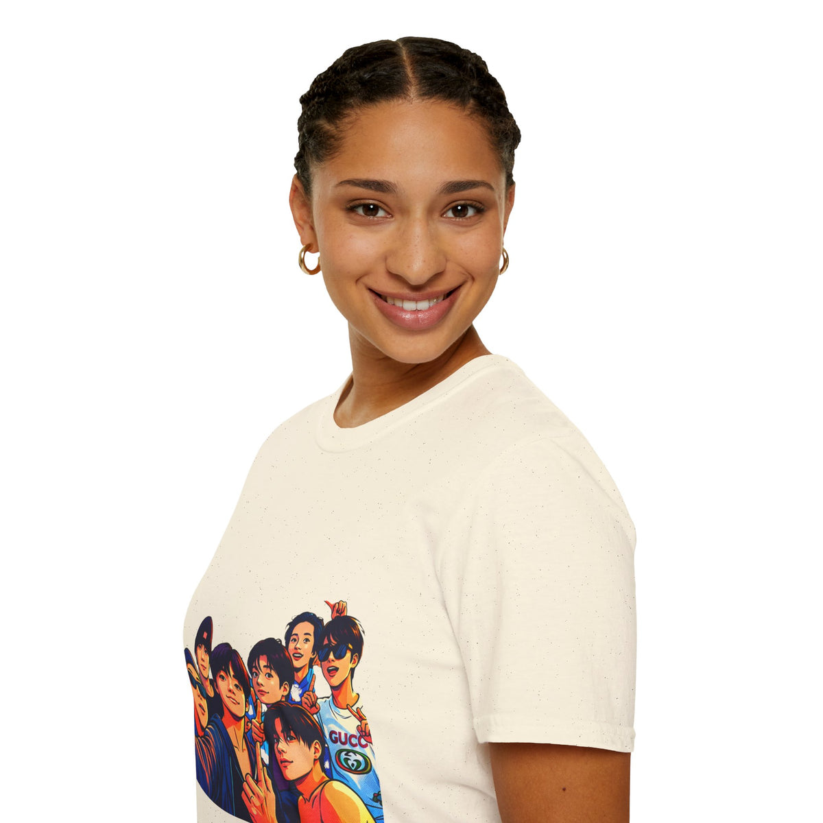 BTS K-Pop Group Photo T-Shirt — Colorful Band Portrait Tee