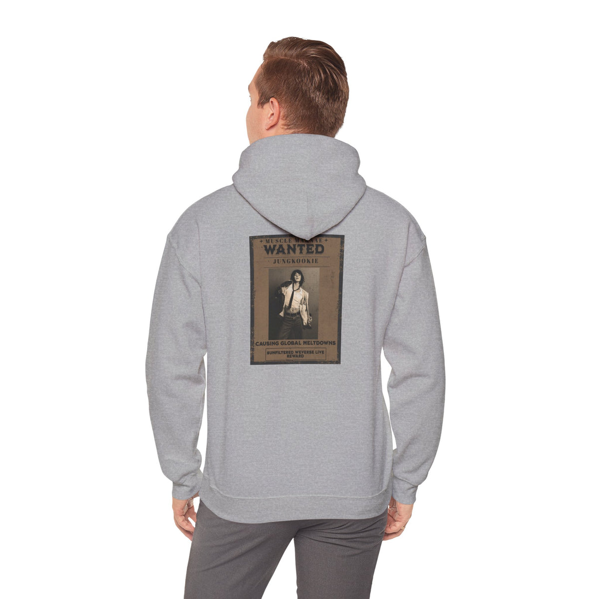 Hoodie - Vintage 'Wanted' Poster Graphic Pullover