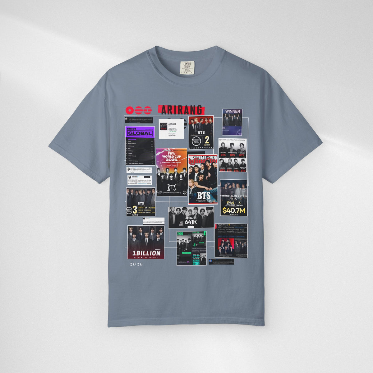 BTS Wins Collage T-Shirt — BTS Moments Graphic Tee