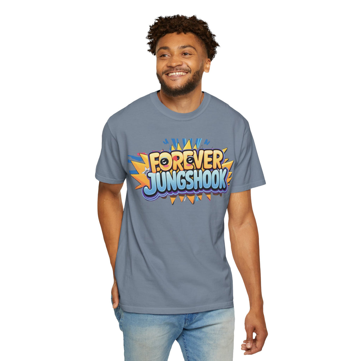 Forever Jungshook T-Shirt — Colorful Fan Graphic Tee