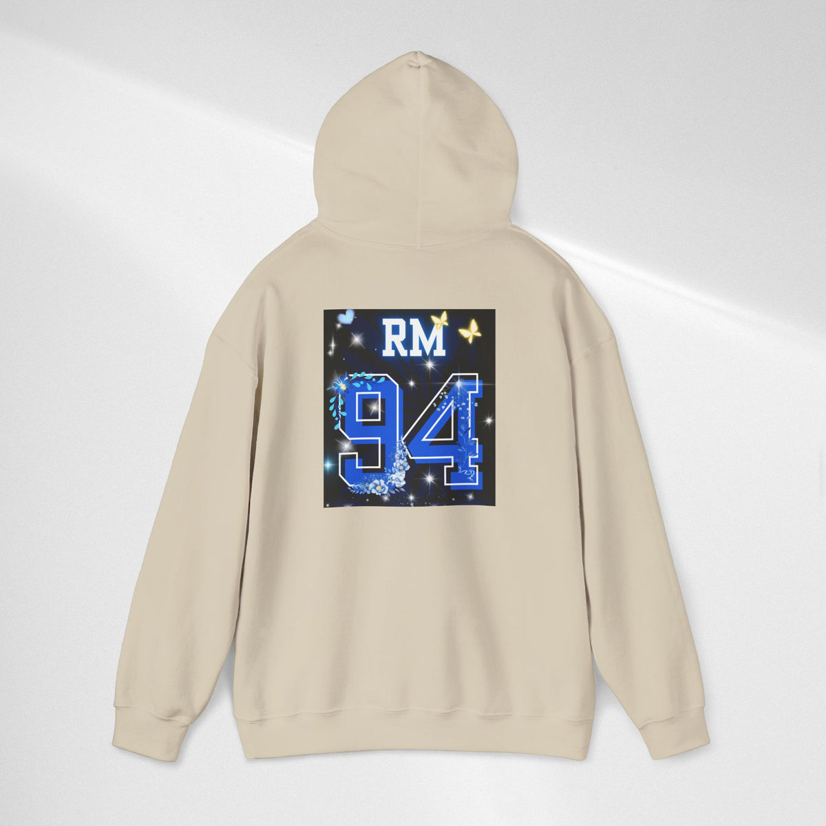 RM Photo Hoodie — Custom Back Number "94" Music Fan Pullover