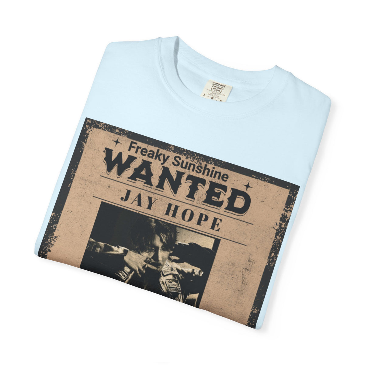 Wanted Poster Graphic T-Shirt — "Freaky Sunshine: Jay Hope" Vintage Style