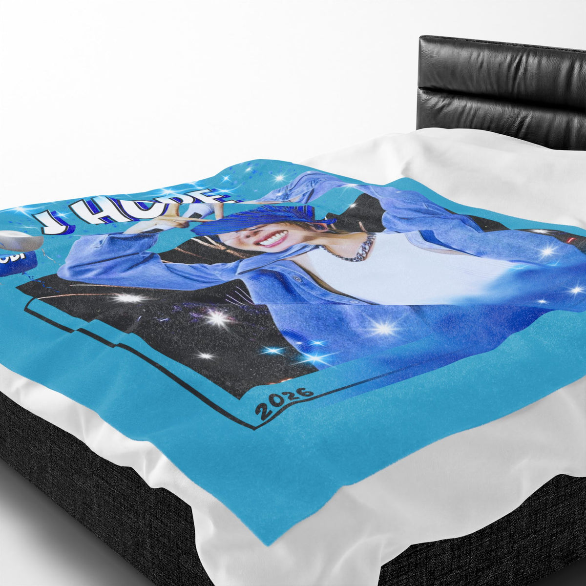 J-Hope Velveteen Plush Blanket - K-Pop Fan Throw