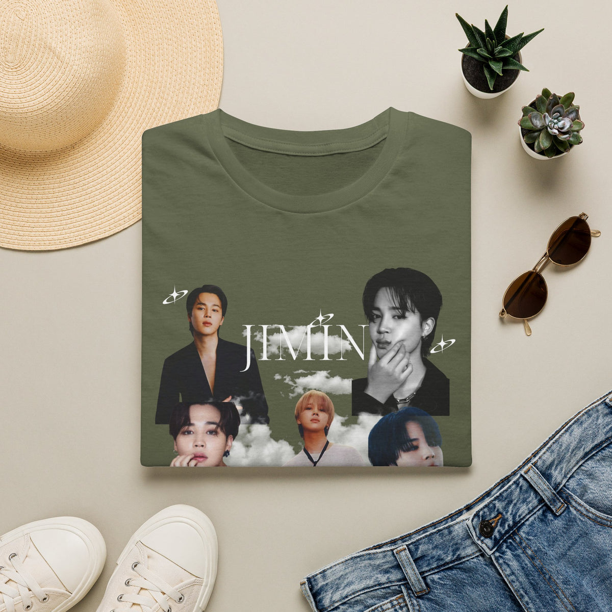 Jimin Portrait Collage T-Shirt