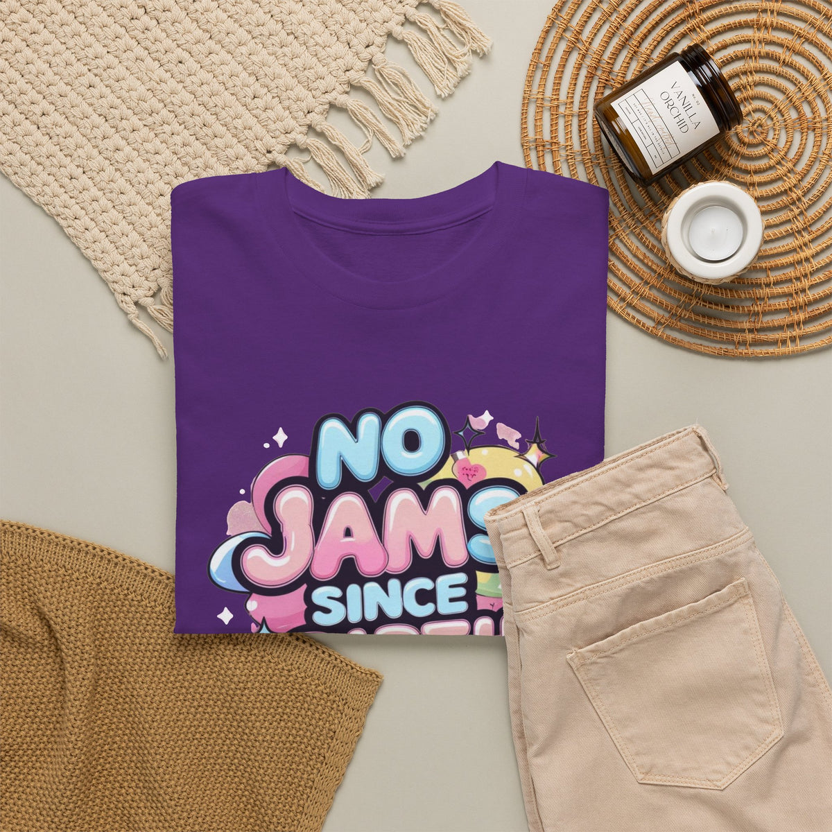 No Jams Since Birth T-Shirt — Cute Pastel Graphic Tee