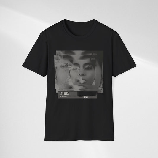 Graphic Tee — Monochrome Smoking Portrait Shirt