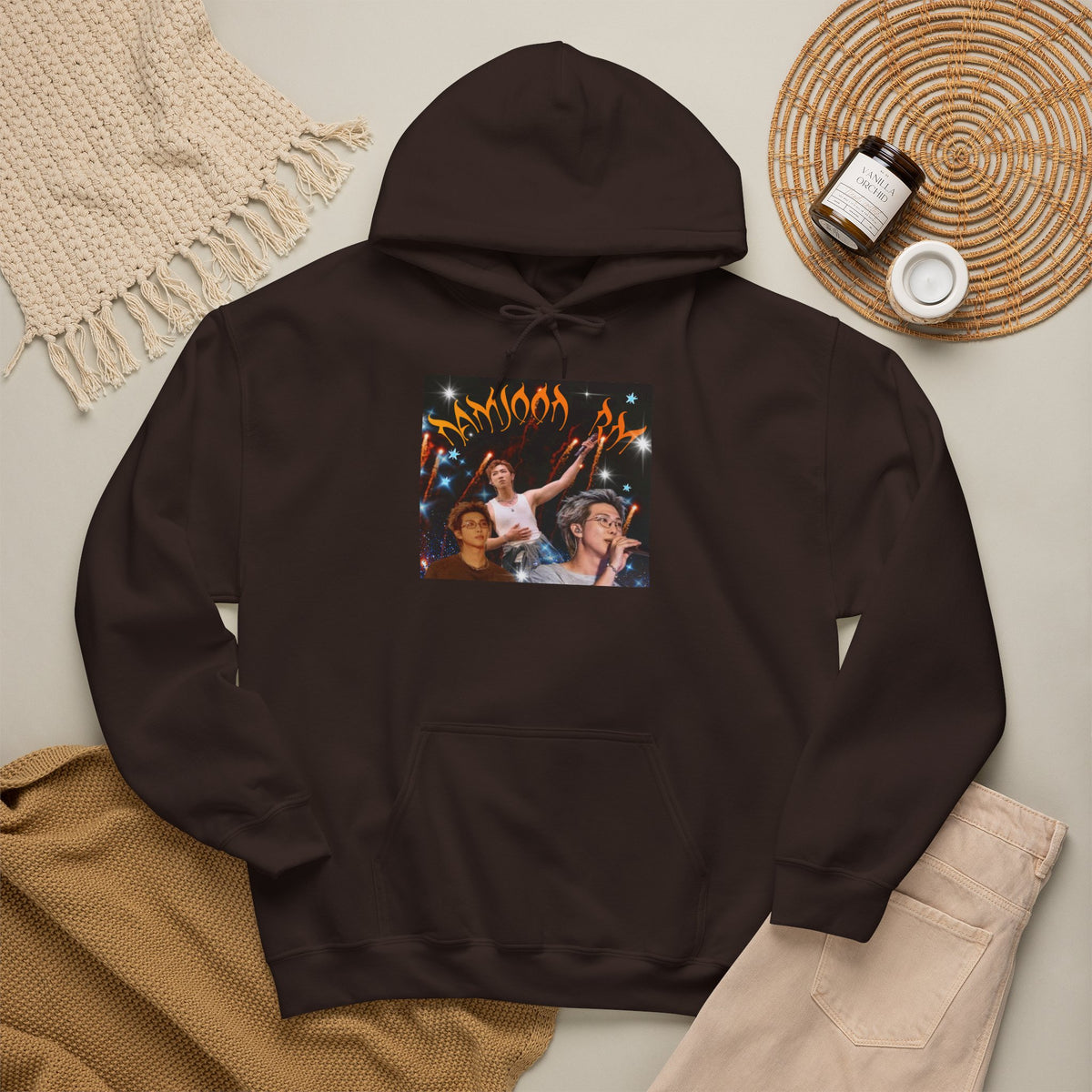 RM Photo Hoodie — Custom Back Number "94" Music Fan Pullover