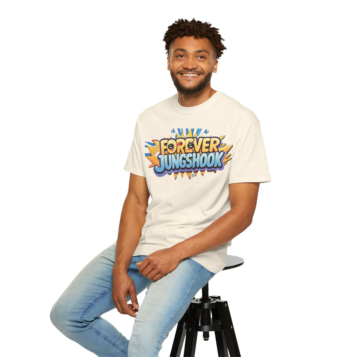 Forever Jungshook T-Shirt — Colorful Fan Graphic Tee