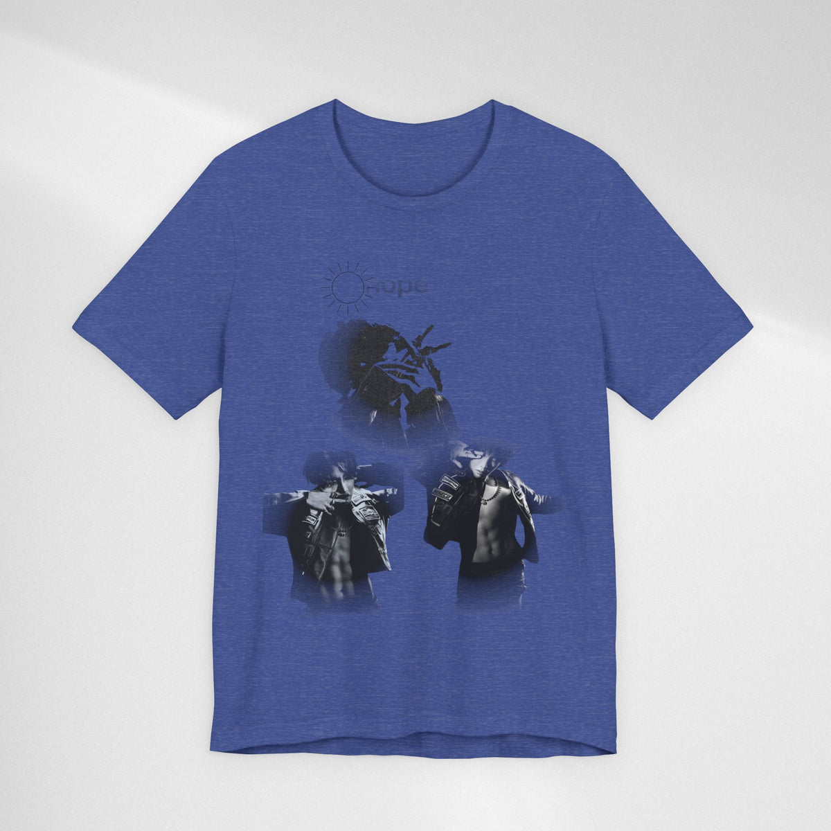 J HOPE T-Shirt — Grunge Black & White Band Photo Tee (Hope)