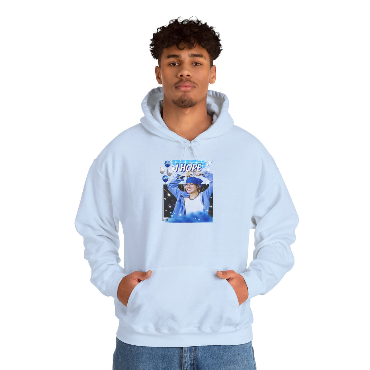 J-Hope 94 Blue Graphic Hoodie