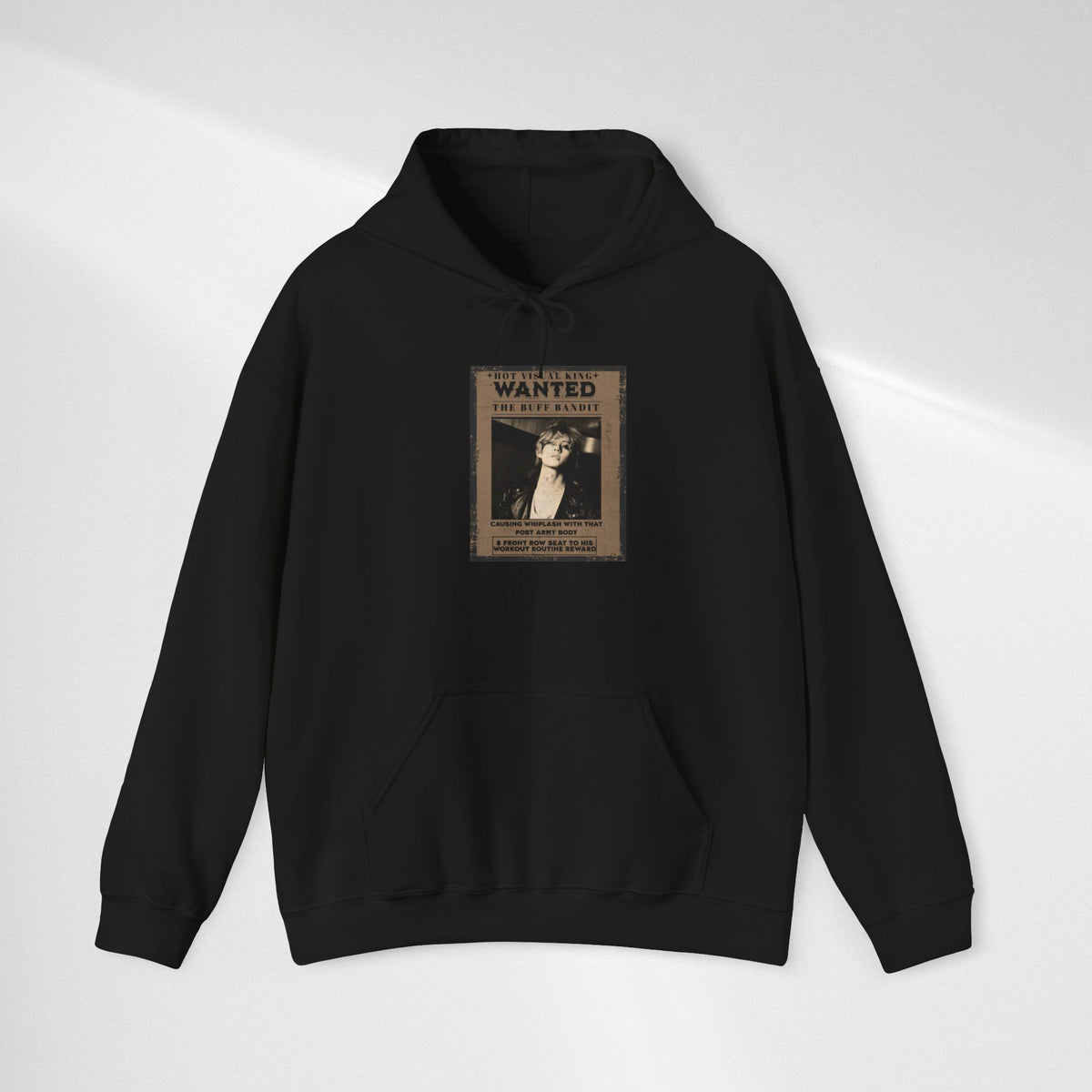 Vintage 'WANTED' Poster Hoodie — Retro V Design