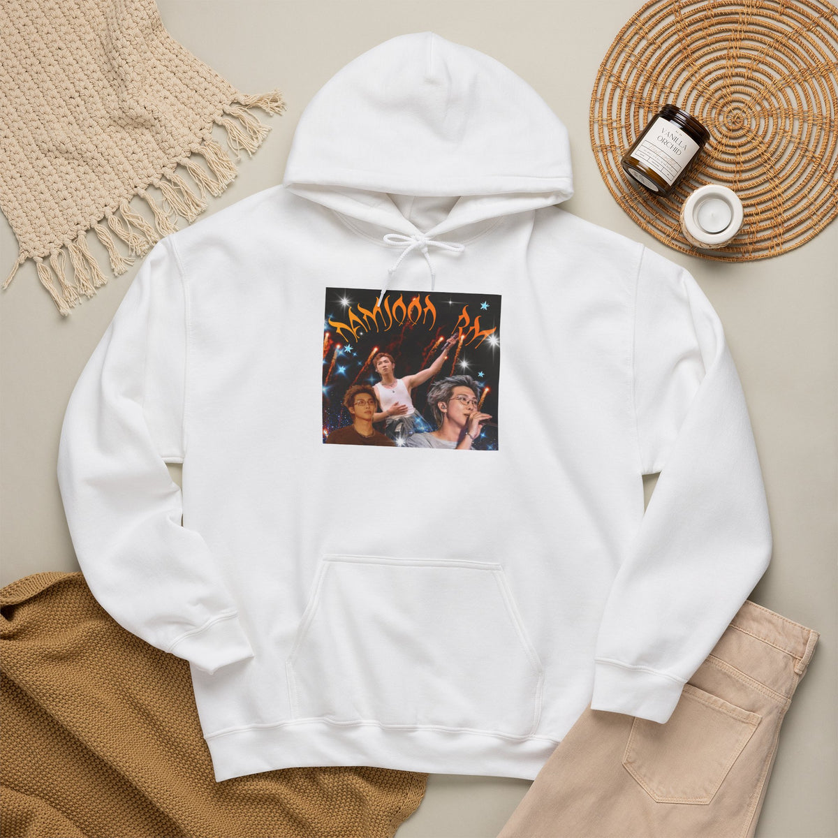 RM Photo Hoodie — Custom Back Number "94" Music Fan Pullover
