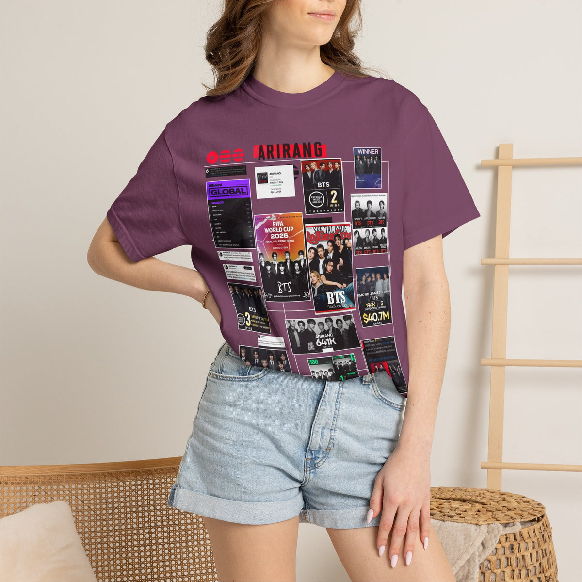 BTS Wins Collage T-Shirt — BTS Moments Graphic Tee