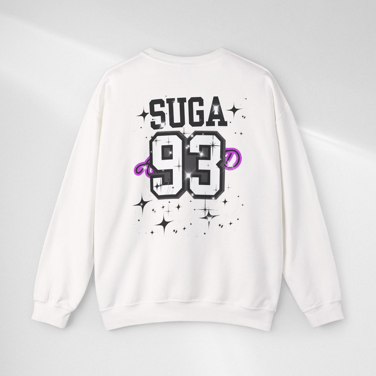 Graphic Crewneck Sweatshirt — "SUGA 93" Music Fan Design