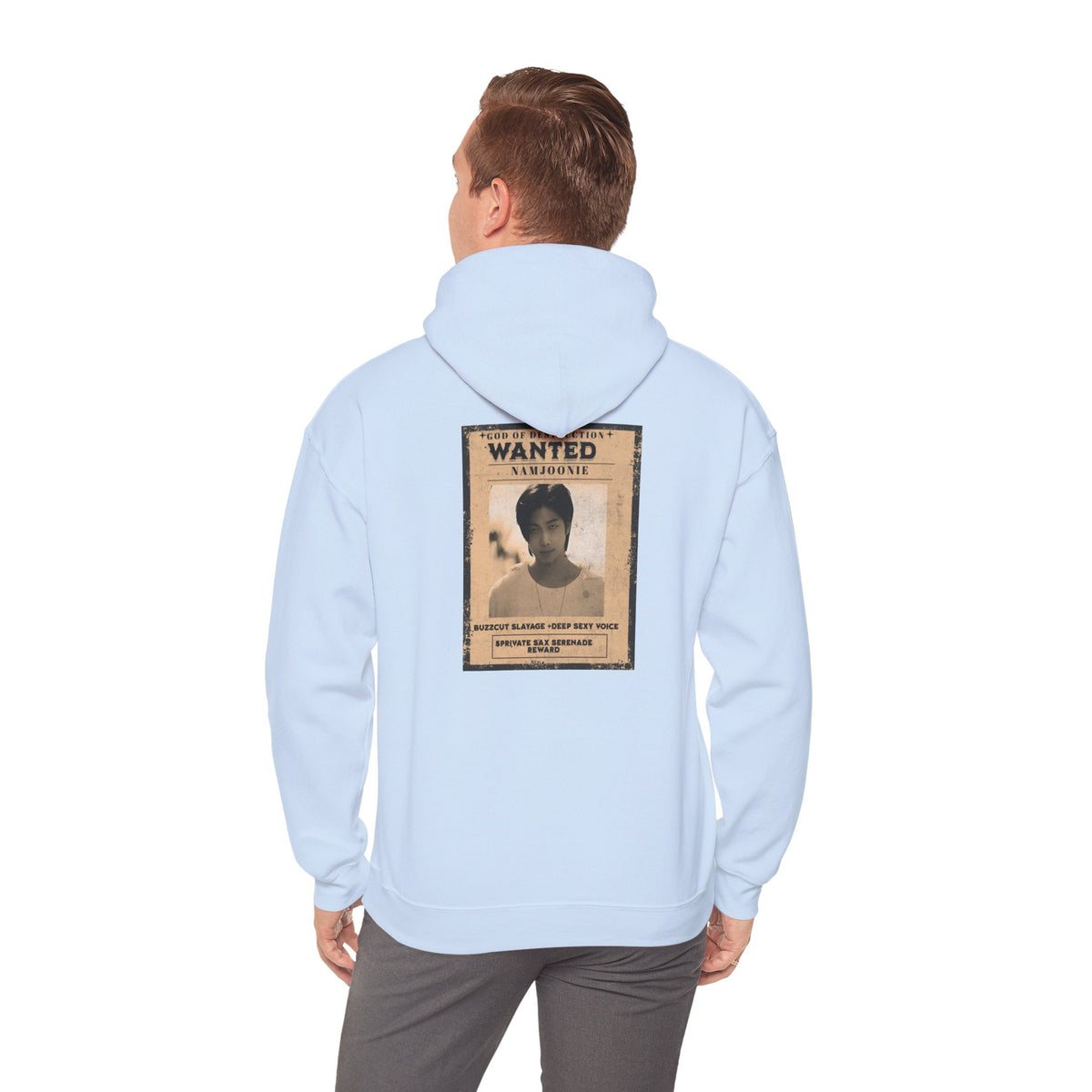 Wanted Namjoon Poster Hoodie — Vintage Photograph Graphic Sweatshirt