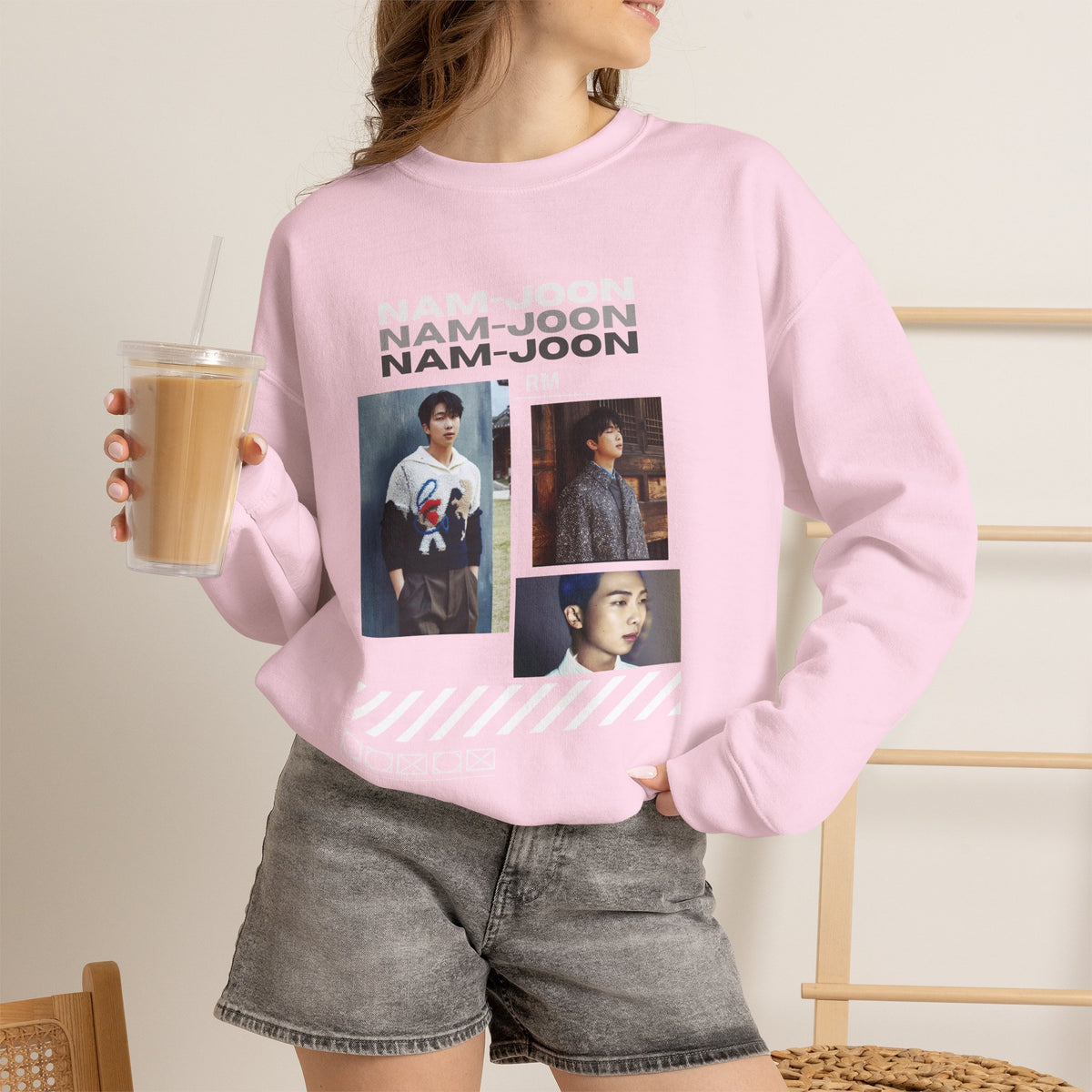 RM (Nam-joon) Photo Collage Crewneck Sweatshirt
