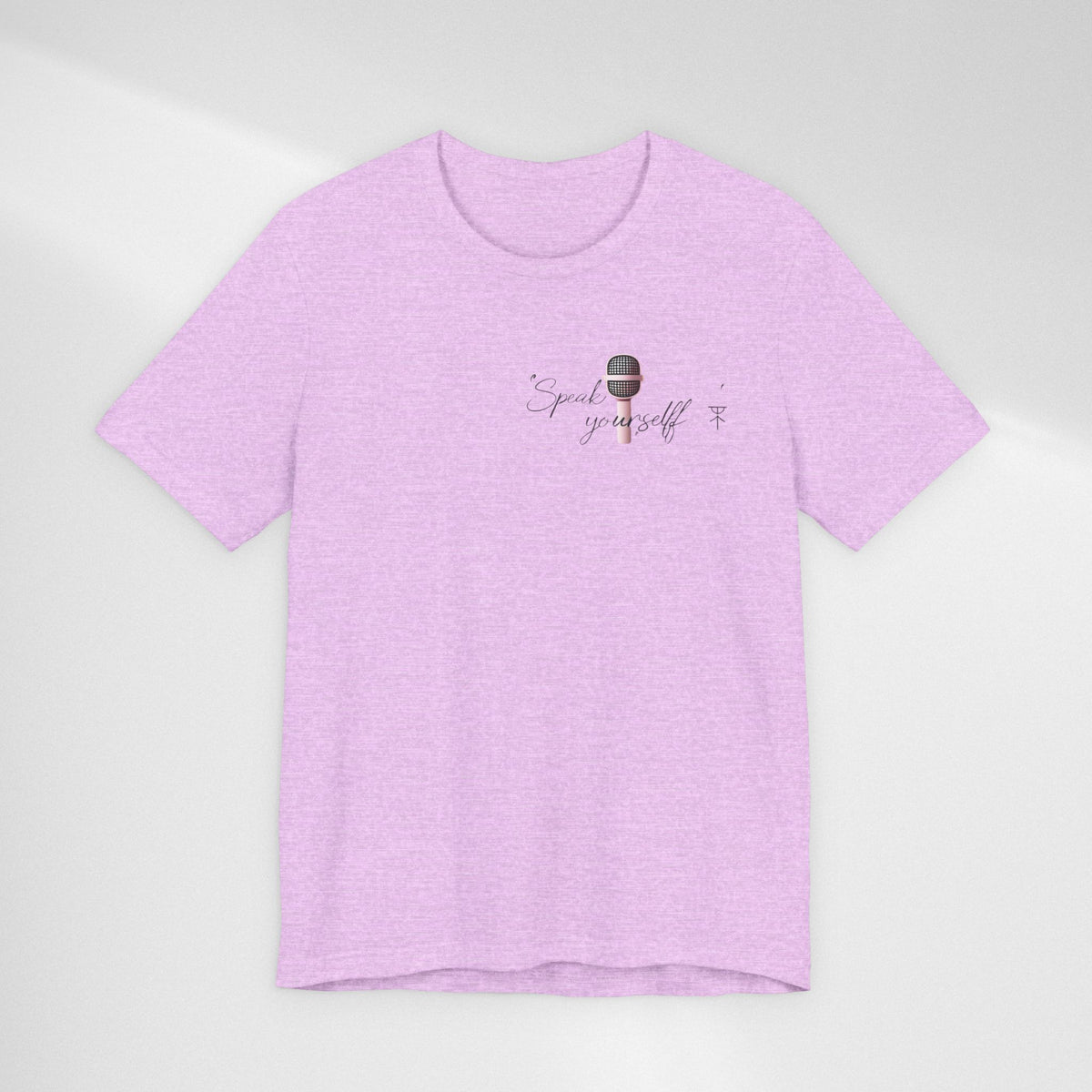Microphone Graphic Tee — "Speak Your Truth" Short Sleeve T-Shirt