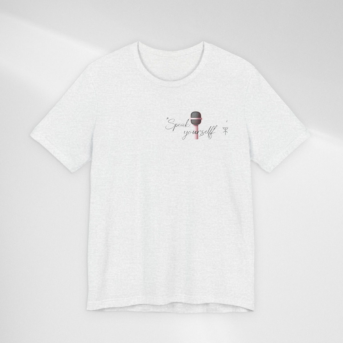 Microphone Graphic Tee — "Speak Your Truth" Short Sleeve T-Shirt