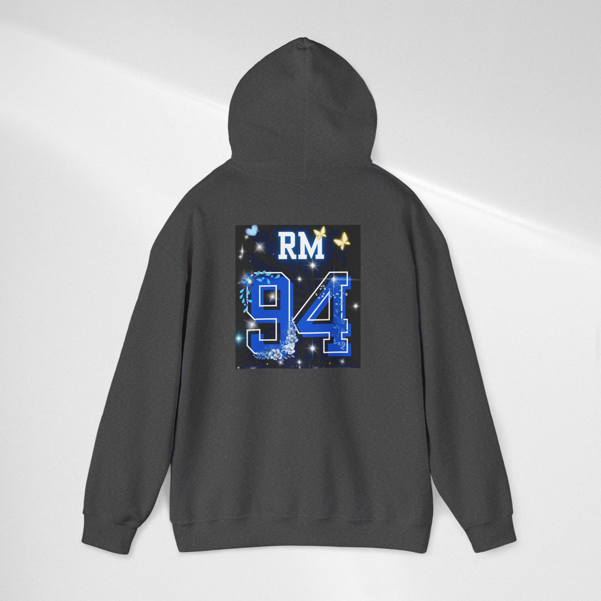 RM Photo Hoodie — Custom Back Number "94" Music Fan Pullover