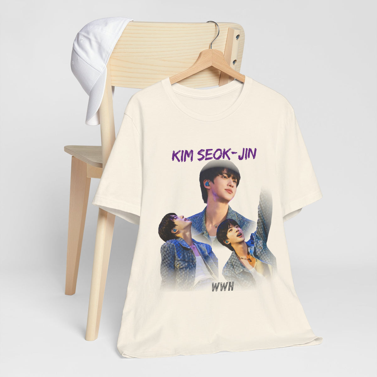 Jin (Kim Seok-jin) Fan Tee — K‑Pop BTS Portrait Graphic T‑Shirt