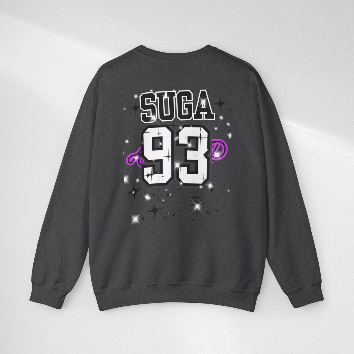 Graphic Crewneck Sweatshirt — "SUGA 93" Music Fan Design