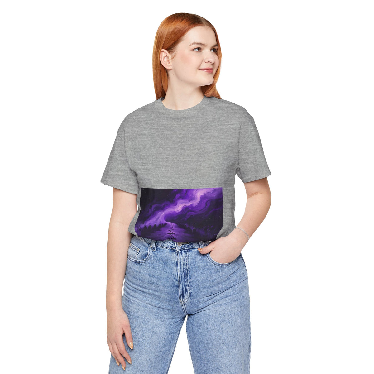 You Never Walk Alone Tee — Purple Nebula Graphic T-Shirt