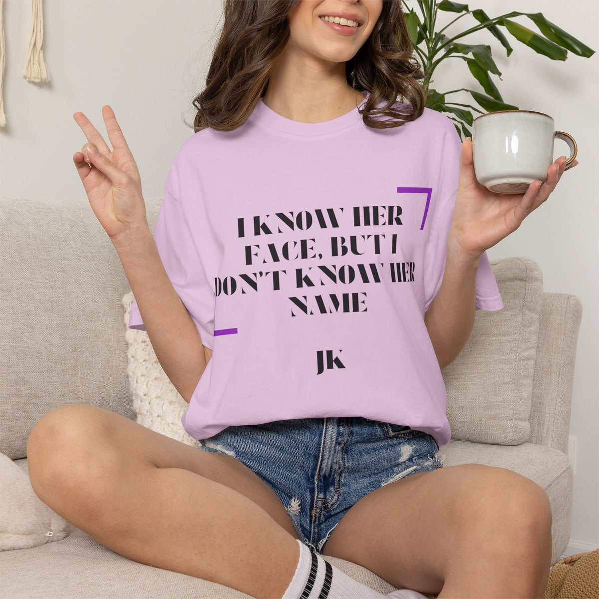 T-Shirt — “I Know Her Face, But I Don’t Know Her Name” Graphic Tee
