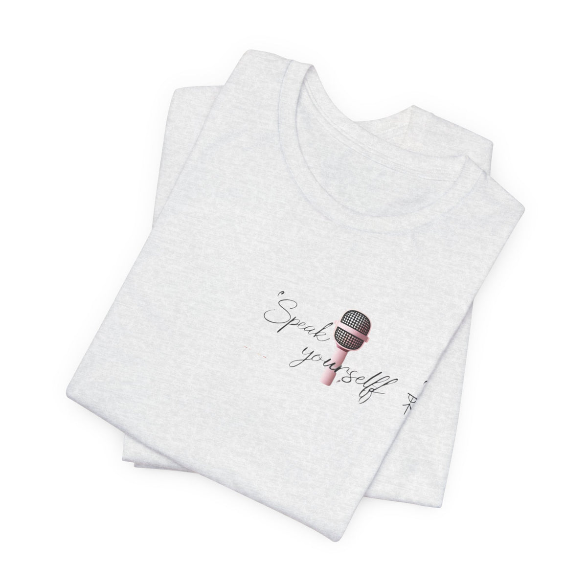 Microphone Graphic Tee — "Speak Your Truth" Short Sleeve T-Shirt
